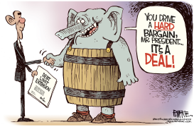 DEBT CEILING DEAL by Rick McKee