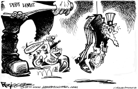 DEBT LIMIT by Milt Priggee