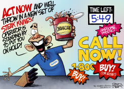 OBAMACARE SALESMAN by Nate Beeler