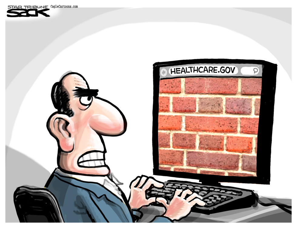  OBAMACARE BRICKS by Steve Sack