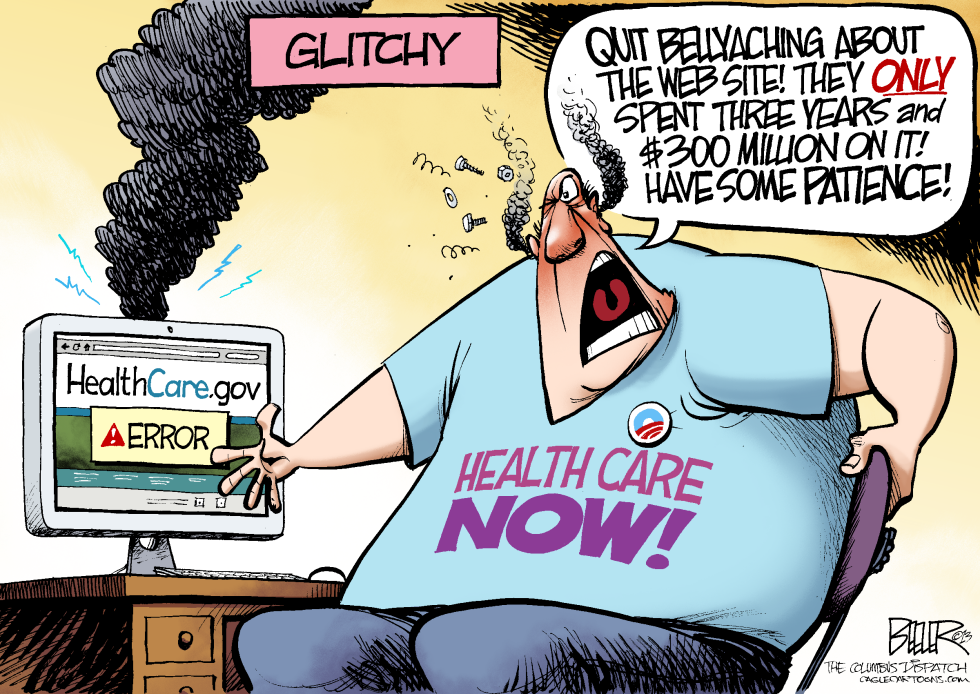  GLITCHY by Nate Beeler