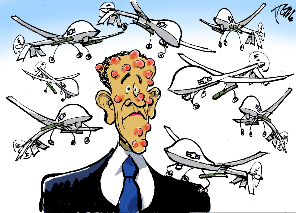  OBAMA AND DRONES by Tom Janssen