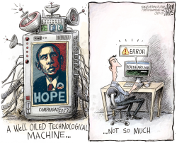 OBAMA TECHNOLOGY by Adam Zyglis