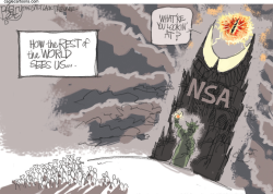 SPY WITH MY EYE by Pat Bagley