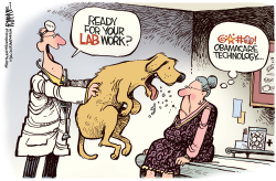 OBAMACARE LAB WORK by Rick McKee