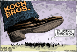 LOCAL-CA KOCH BROS VS CALIF UNIONS by Wolverton