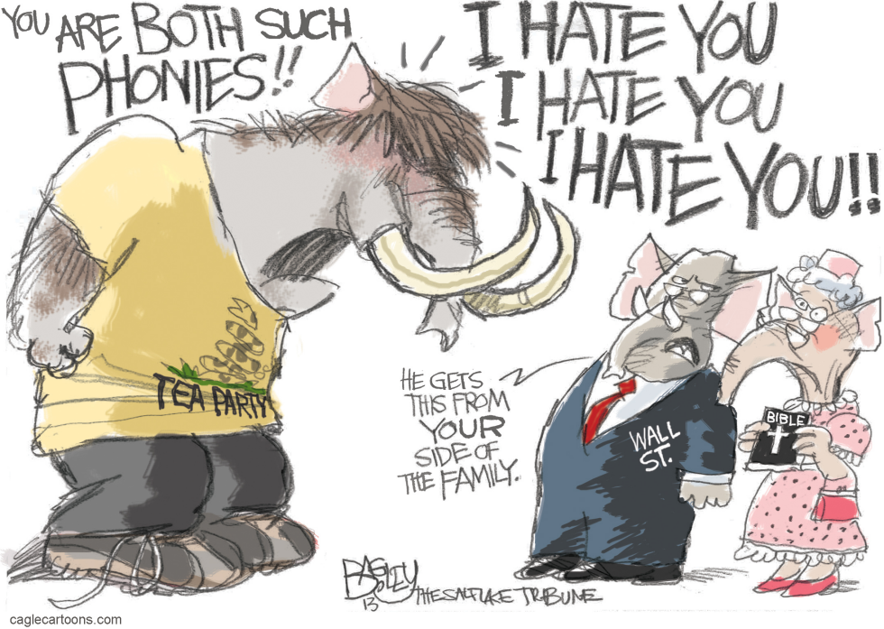  TEA PARTY TANTRUM by Pat Bagley