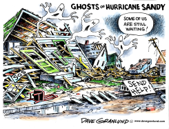 HURRICANE SANDY GHOSTS by Dave Granlund