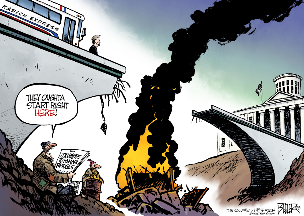  LOCAL OH - KASICH BRIDGE by Nate Beeler