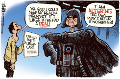 DARTH OBAMA by Rick McKee