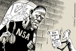 REINING IN THE NSA by Patrick Chappatte