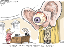 EYE ON THE NSA by Pat Bagley