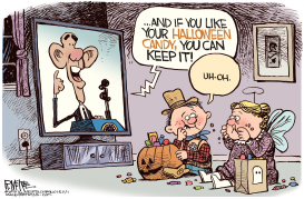 OBAMA CANDY by Rick McKee