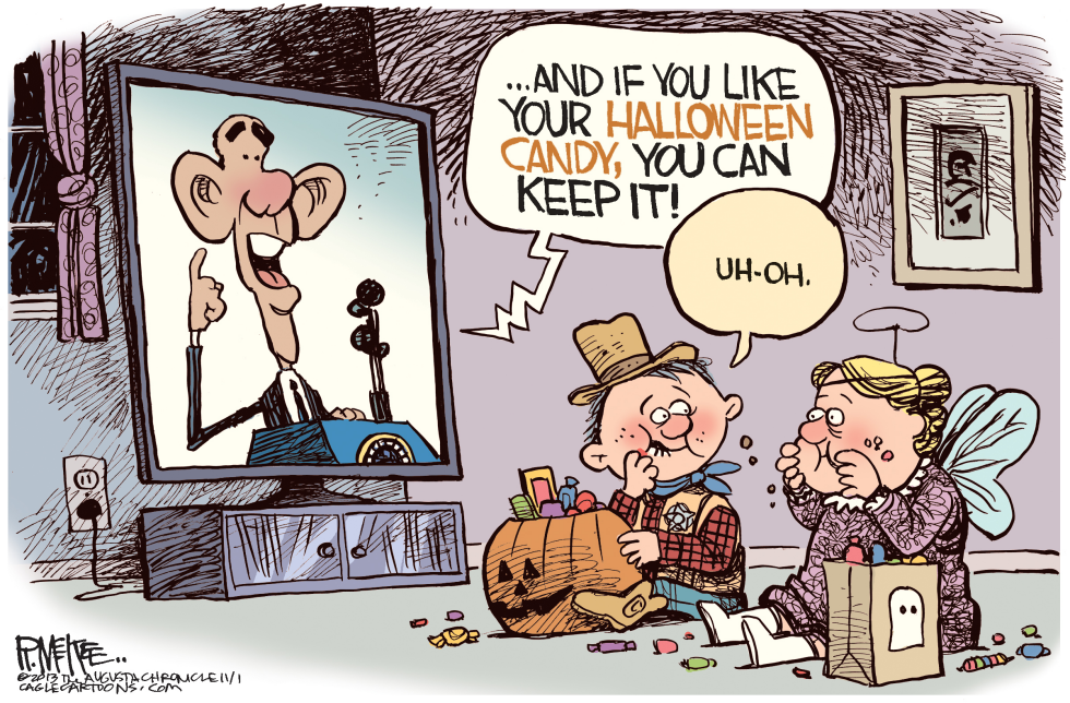  OBAMA CANDY by Rick McKee