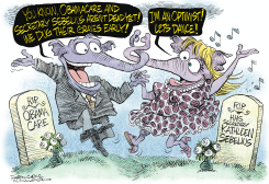 GOP GRAVE DANCE by Daryl Cagle