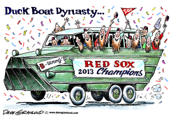 BOSTON DUCK BOAT DYNASTY  by Dave Granlund