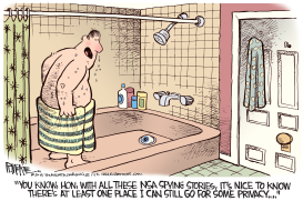 NSA SHOWER by Rick McKee