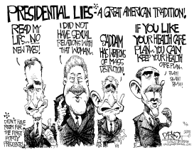 PRESIDENTIAL LIES-A GREAT AMERICAN TRADITION by John Darkow