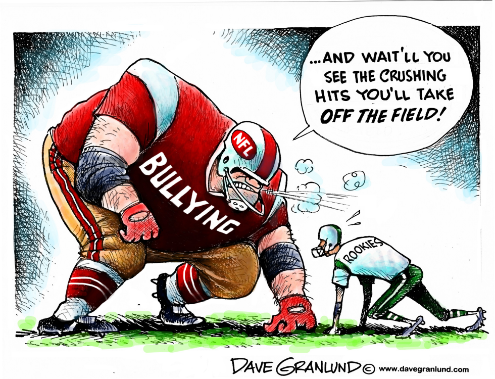  NFL BULLYING by Dave Granlund