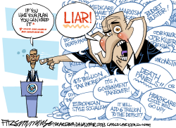 LIAR LIAR  by David Fitzsimmons