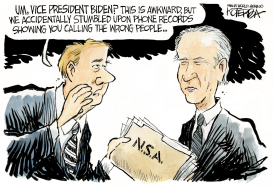 SPYING ON BIDEN by Jeff Koterba