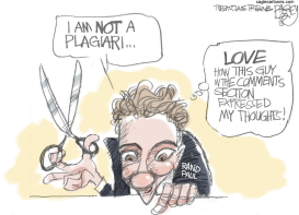 PLAGIARIST RAND RAUL by Pat Bagley