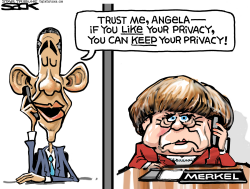 MERKEL PRIVACY by Steve Sack