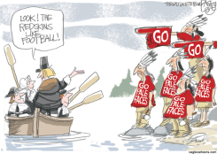 REDSKIN FANS by Pat Bagley