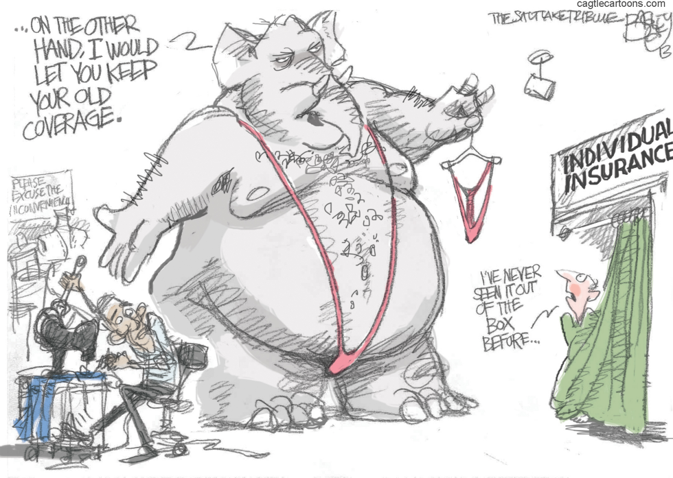  OBAMACARE INDIVIDUAL INSURANCE by Pat Bagley