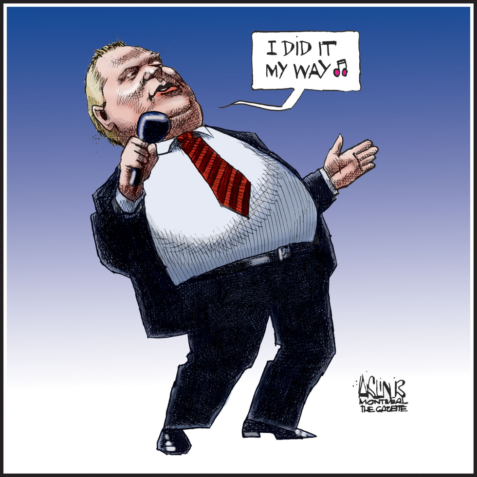  TORONTO MAYOR ROB FORD by Aislin