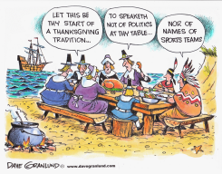 THANKSGIVING TABLE ETIQUETTE by Dave Granlund