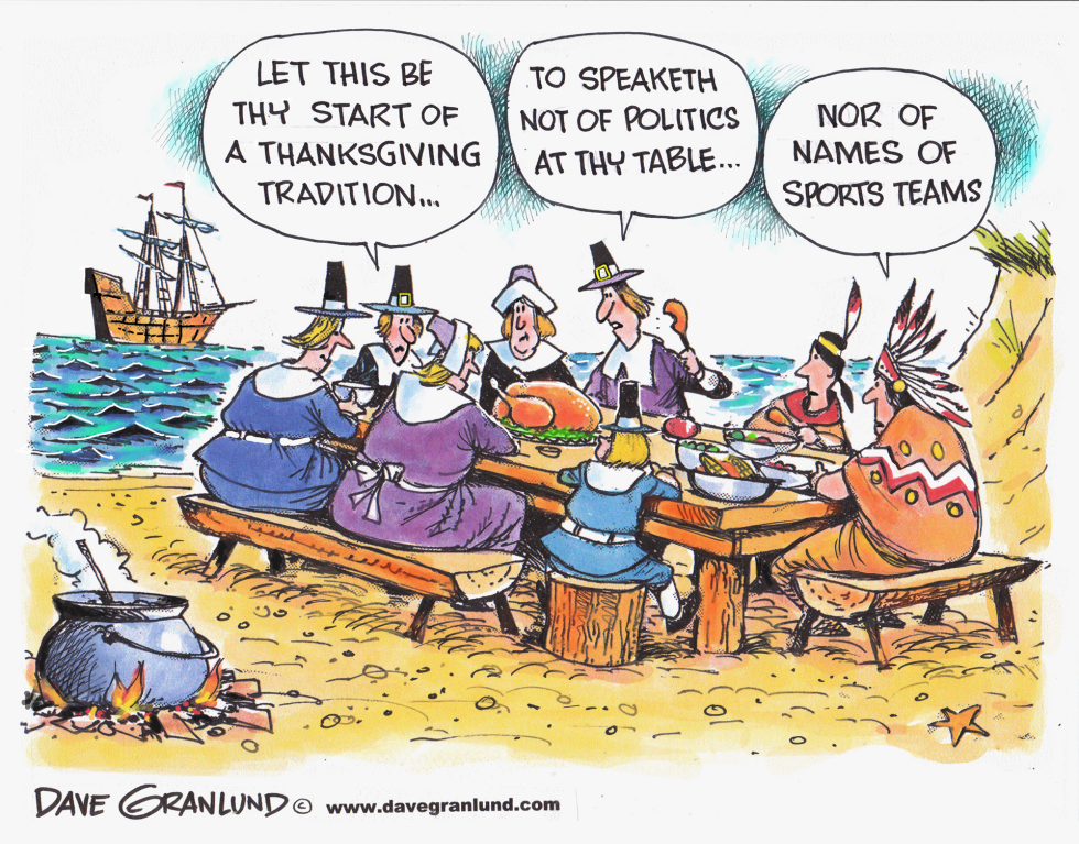  THANKSGIVING TABLE ETIQUETTE by Dave Granlund