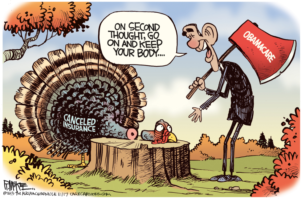  OBAMACARE TURKEY by Rick McKee