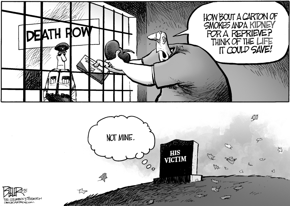  LOCAL OH - DEATH ROW DONOR by Nate Beeler