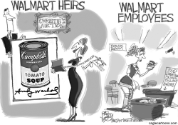 WALMART WELFARE QUEENS by Pat Bagley