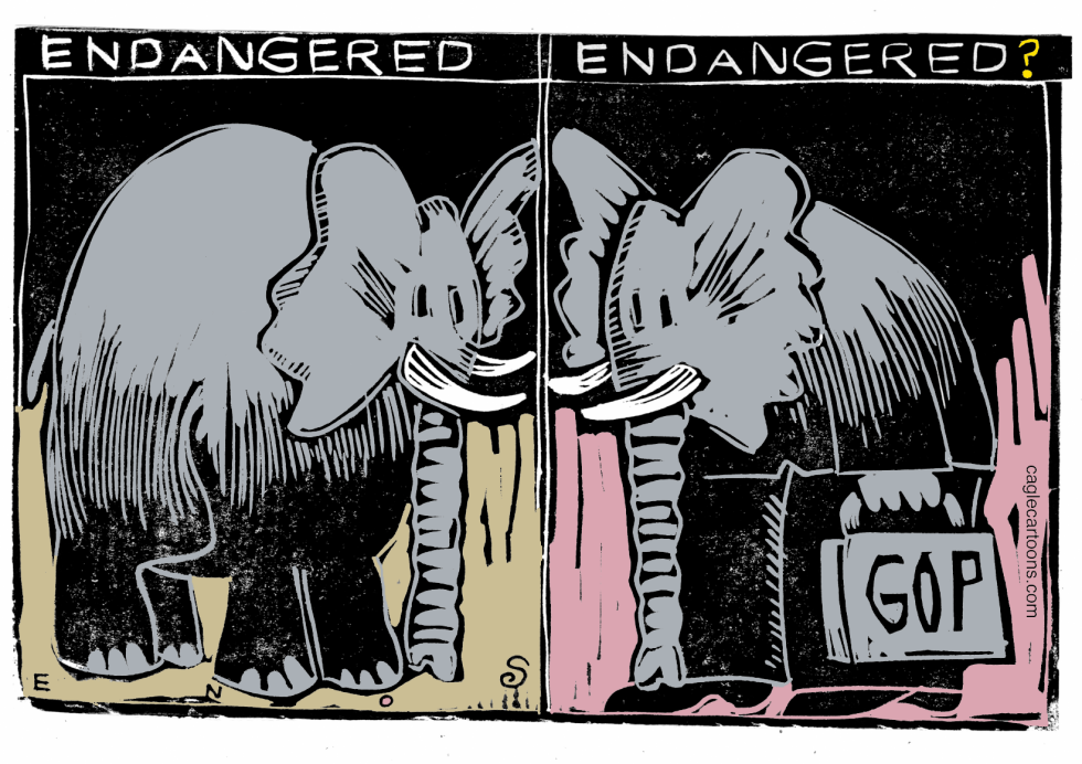  ENDANGERED ELEPHANTS by Randall Enos