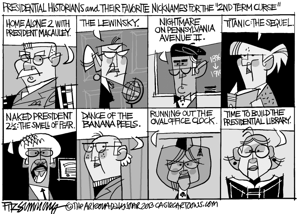  PRESIDENTIAL SECOND TERM CURSE by David Fitzsimmons