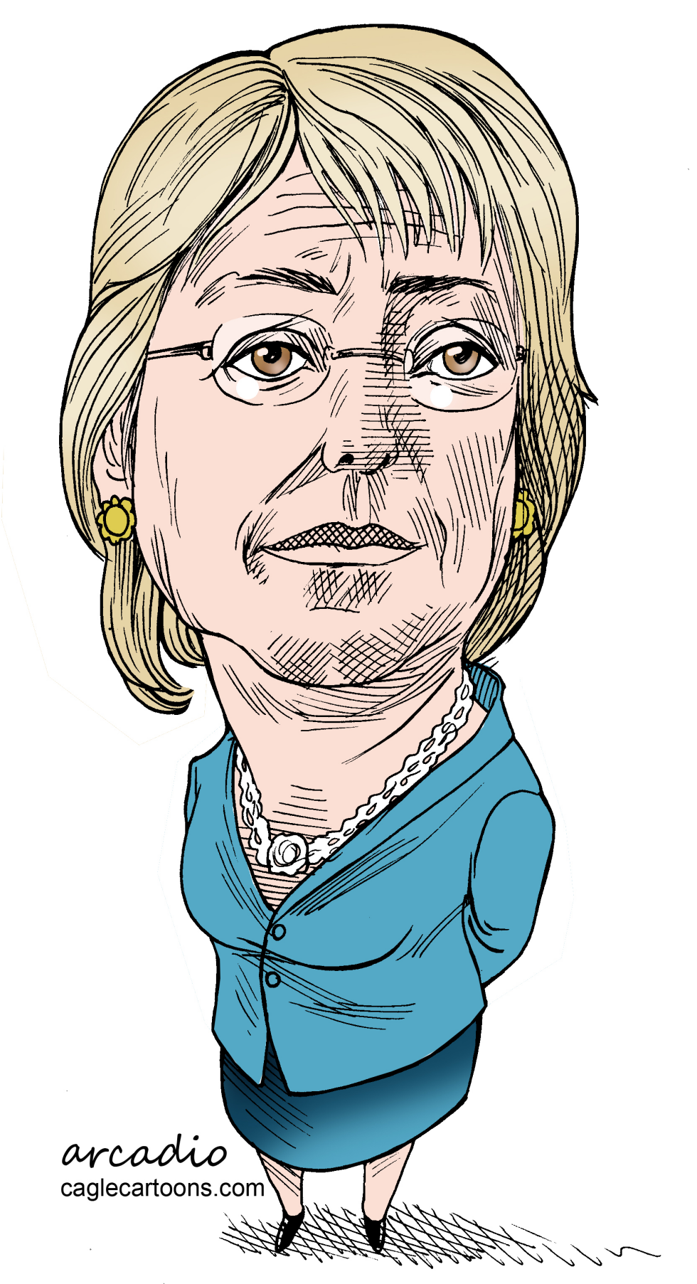  MICHELLE BACHELET by Arcadio Esquivel