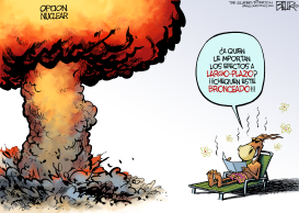 LOS DEMOCRATAS SE VUELVEN NUCLEARES  by Nate Beeler