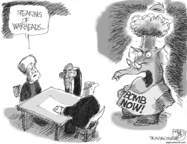 GOP WAR HEADS by Pat Bagley