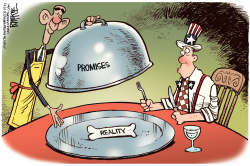 OBAMA PROMISES by Rick McKee