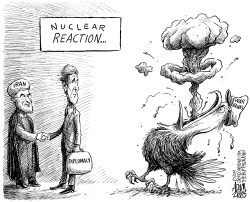 IRAN DIPLOMACY by Adam Zyglis