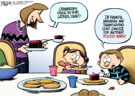 THANKSGIVUKKAH by Nate Beeler