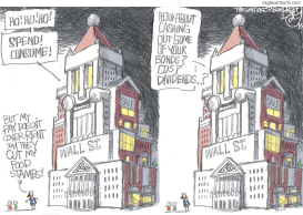 WALL STREET SANTA by Pat Bagley