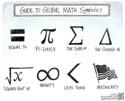 US TEST SCORES by Adam Zyglis