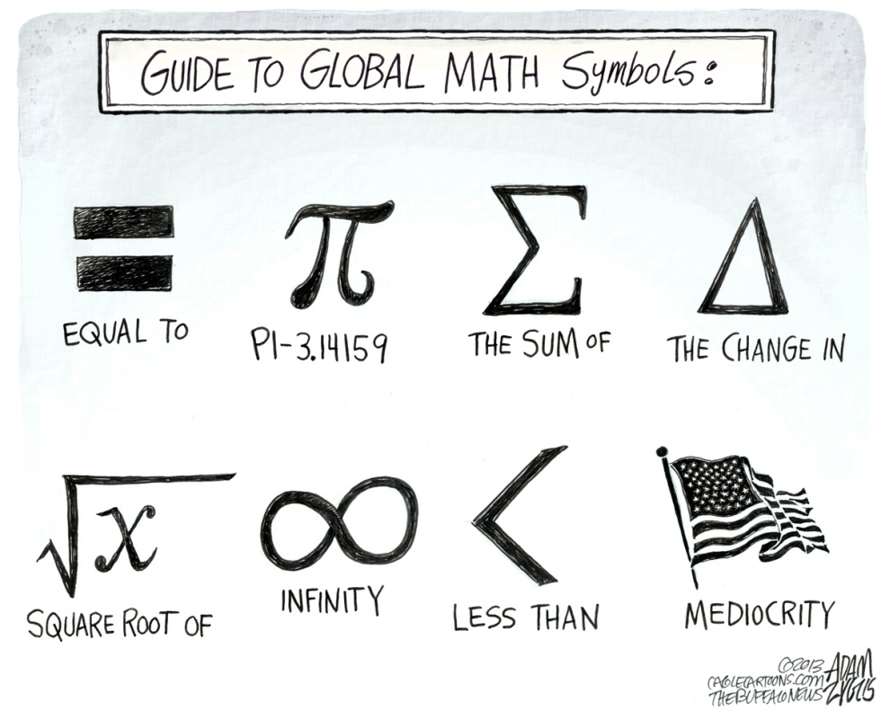  US TEST SCORES by Adam Zyglis