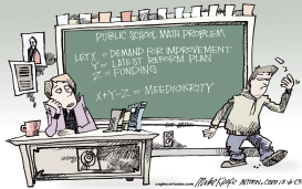 MATH PROBLEM by Mike Keefe