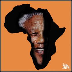 NELSON MANDELA by Aislin