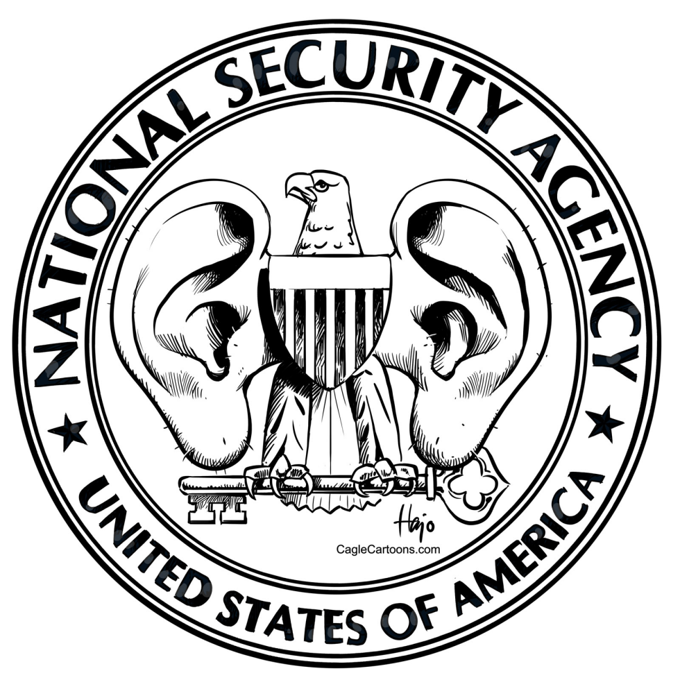  NSA LOGO BL-W by Hajo de Reijger