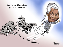 NELSON MANDELA DEPARTS by Paresh Nath